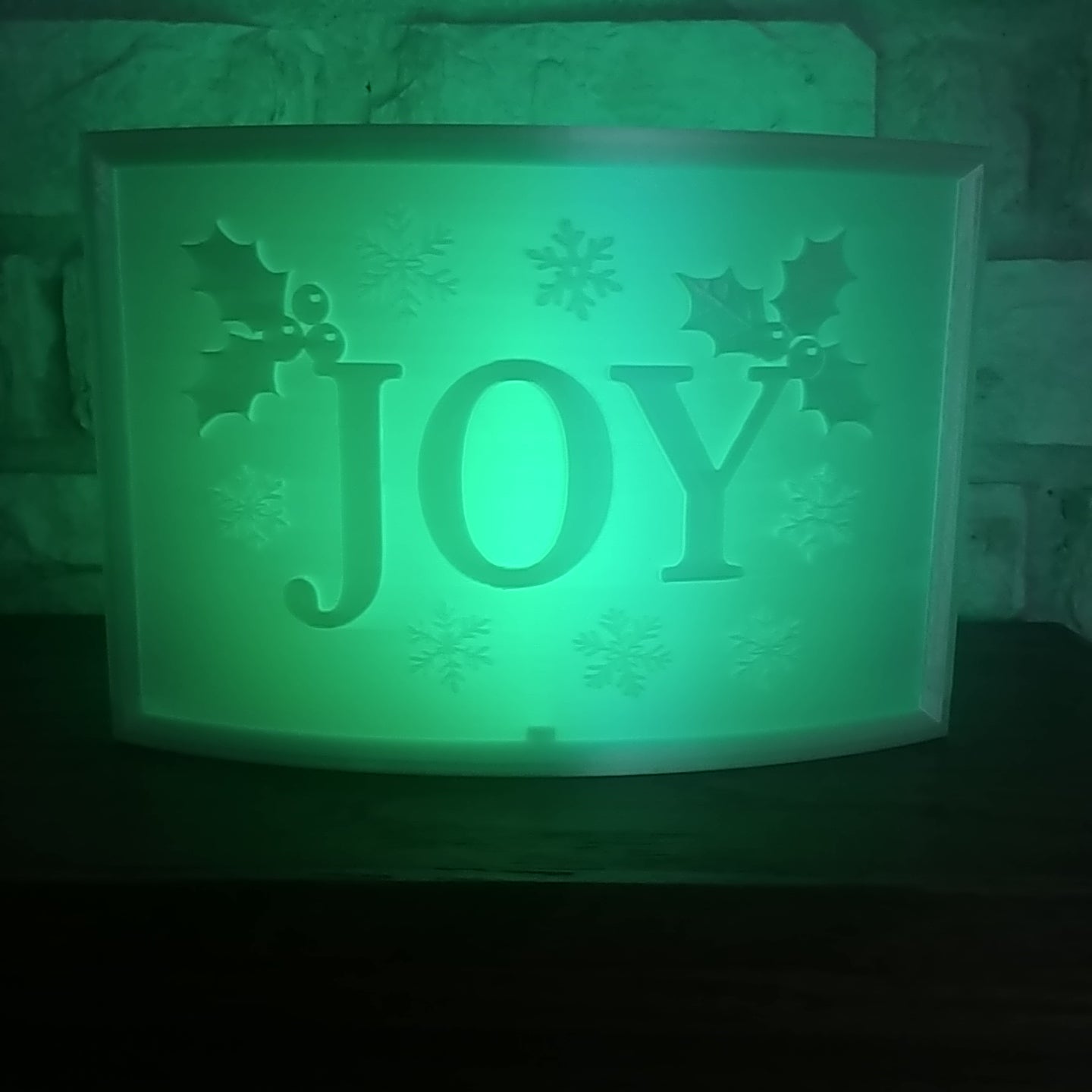 Christmas Joy Lighted Accent 3D STL File