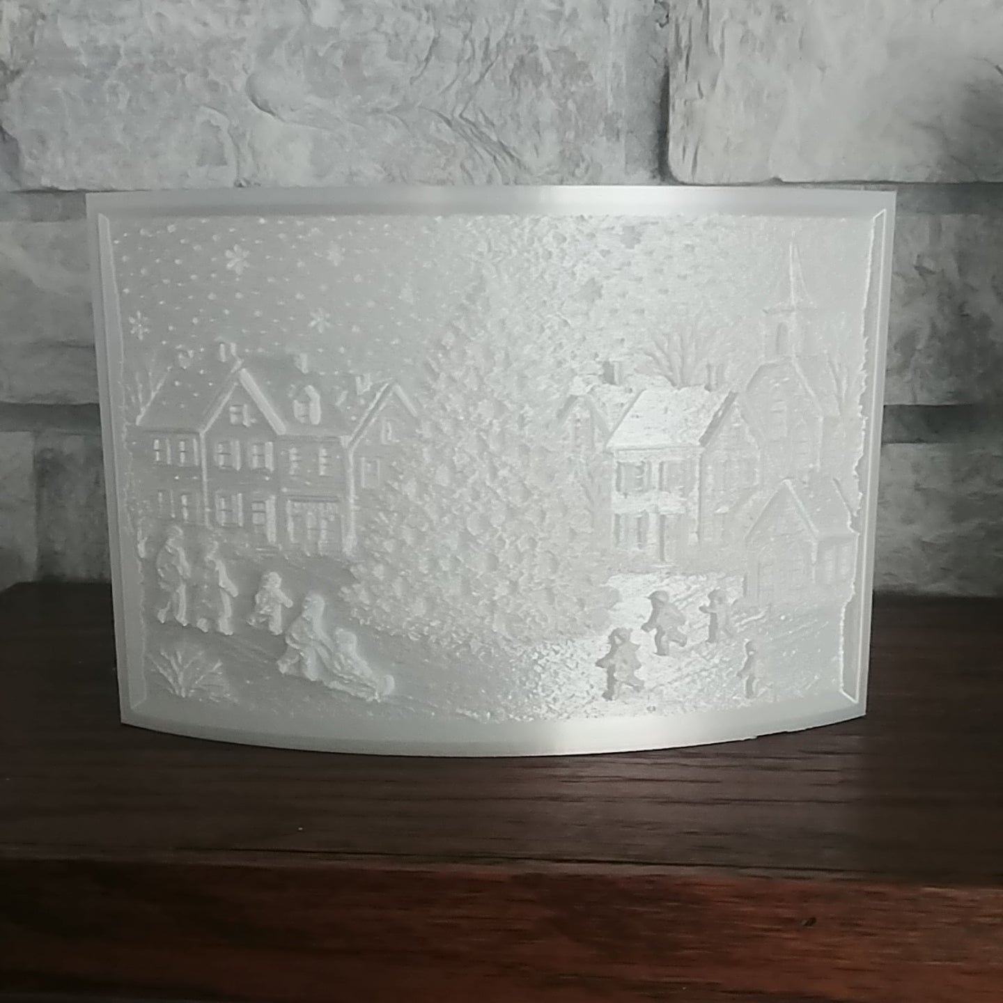 Christmas Village Scene Lighted Accent 3D STL File