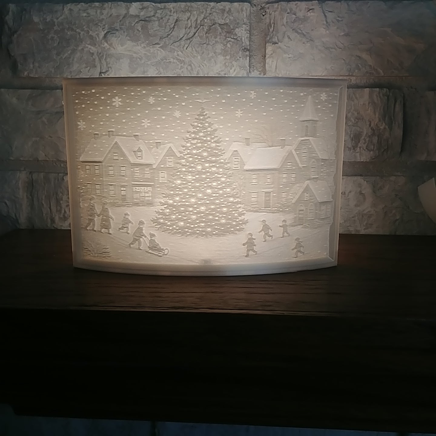 Christmas Village Scene Lighted Accent 3D STL File