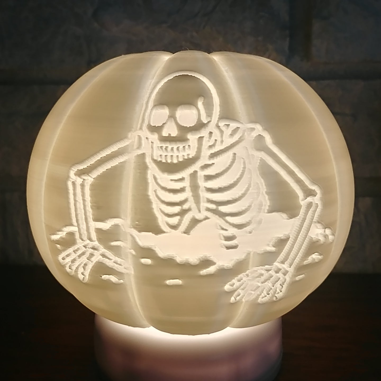 Halloween Crawling Skeleton Small Pumpkin 3D STL file