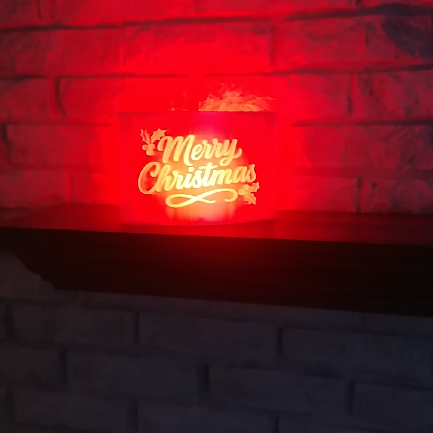 Merry Christmas Lighted Accent 3D STL File