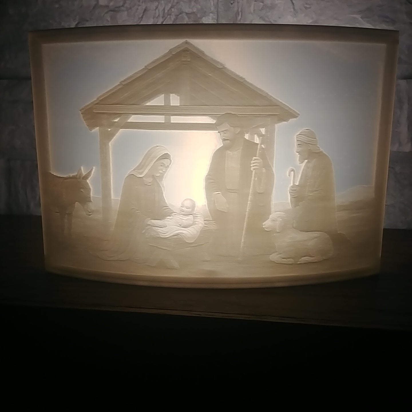 Christmas Nativity Scene Lighted Accent 3D STL File