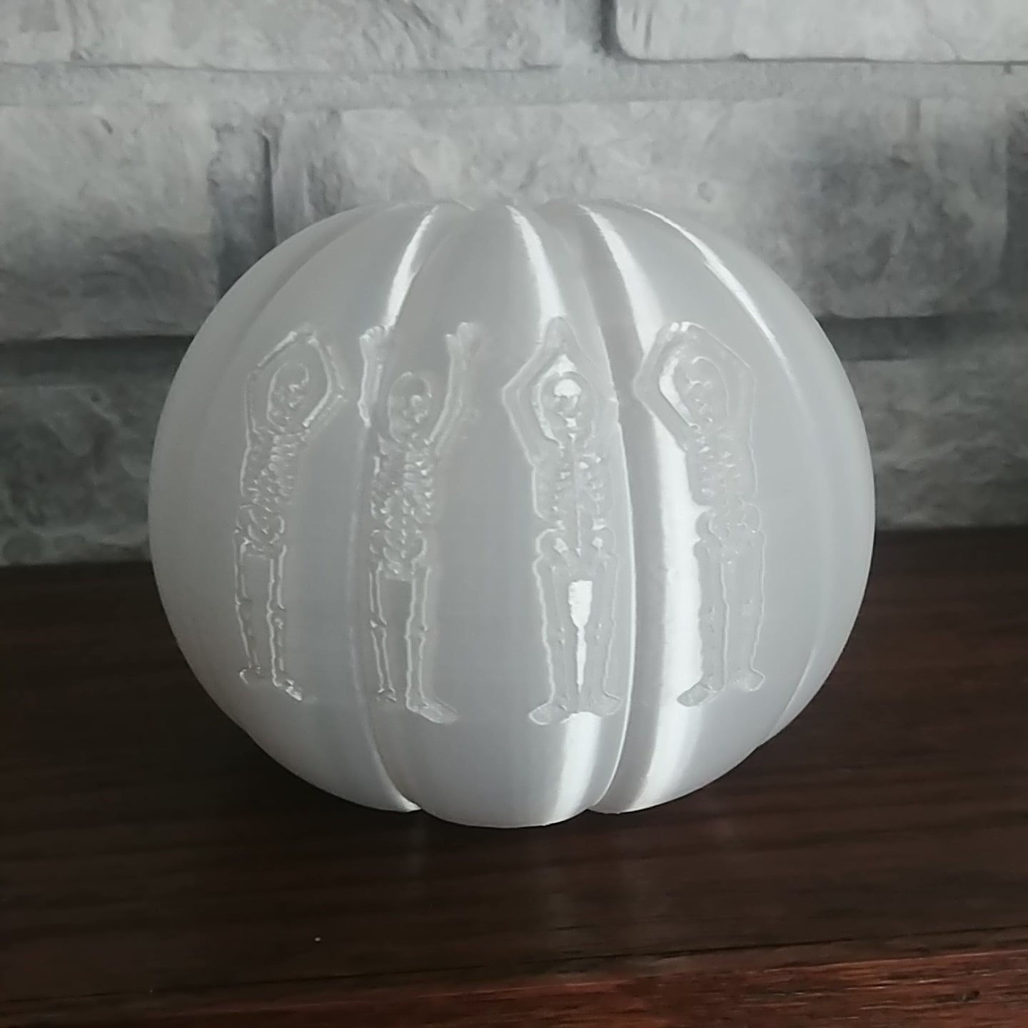 Halloween O-H-I-O Skeleton Pumpkin small 3D STL File
