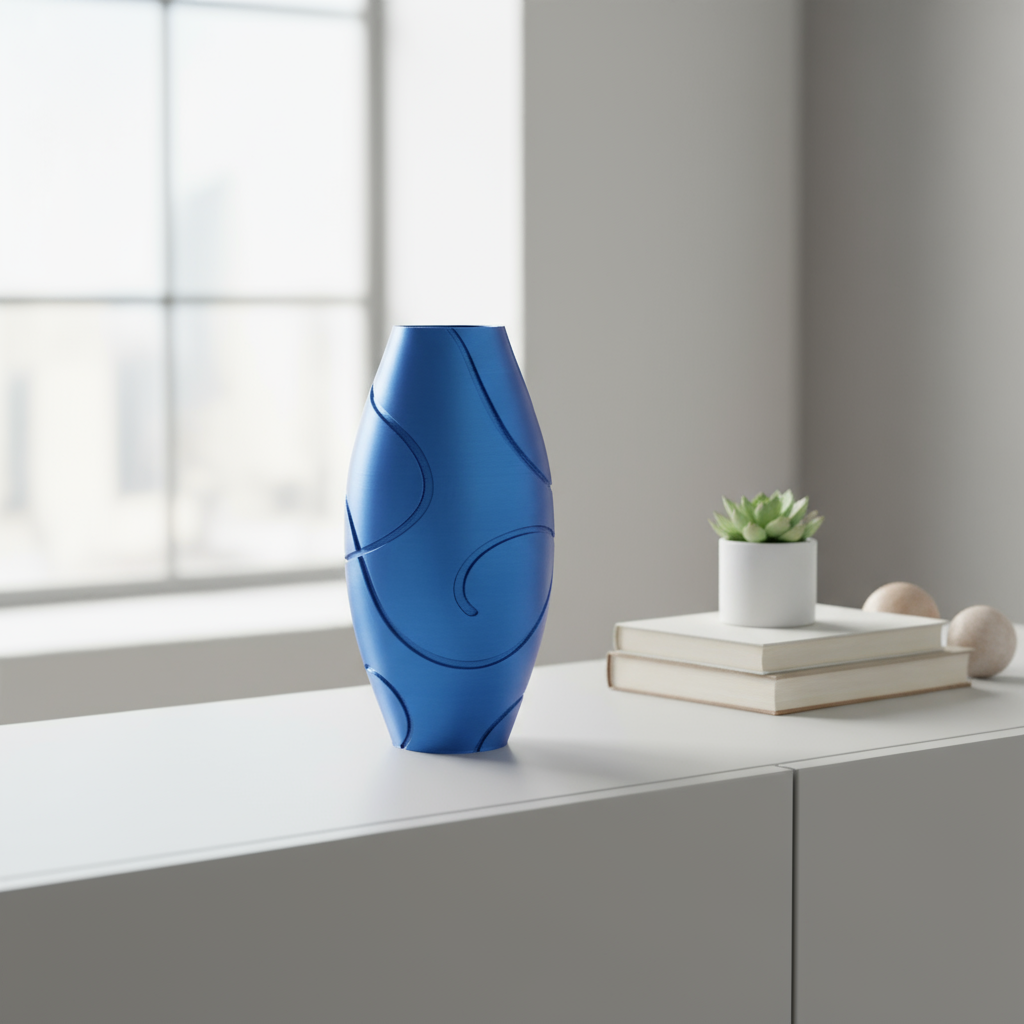 Vase Style#5 Abstract Curves in modern interior setting
